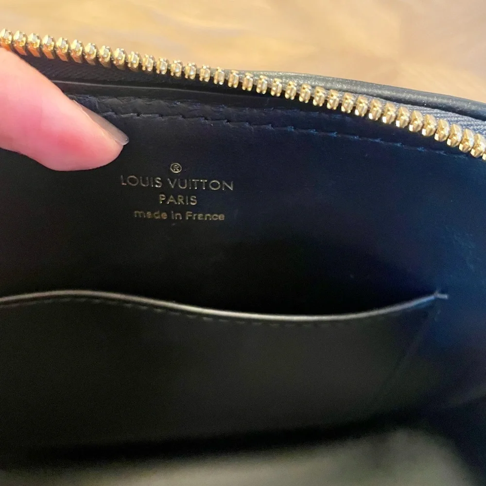 Authentic Louis Vuitton Alma BB Malletage Black, Cream, Green leather